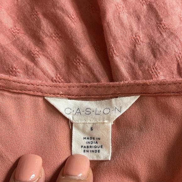 CASLON Women's Faux Wrap Ruffle Dobby Midi Dess Size S - Picture 10 of 13